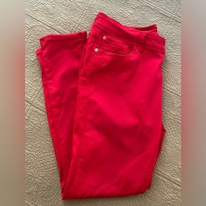 Kensie Red Ankle biter pant